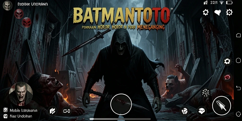 Tampilan gameplay horor yang mendebarkan dan mencekam.