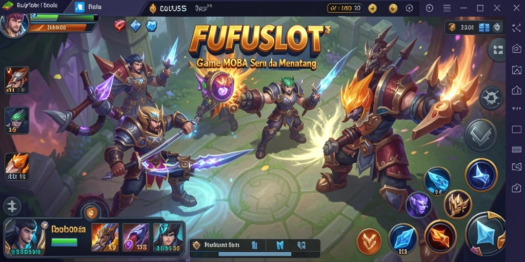 Tangkapan layar gameplay seru FUFUSLOT dengan aksi tim yang mendebarkan.