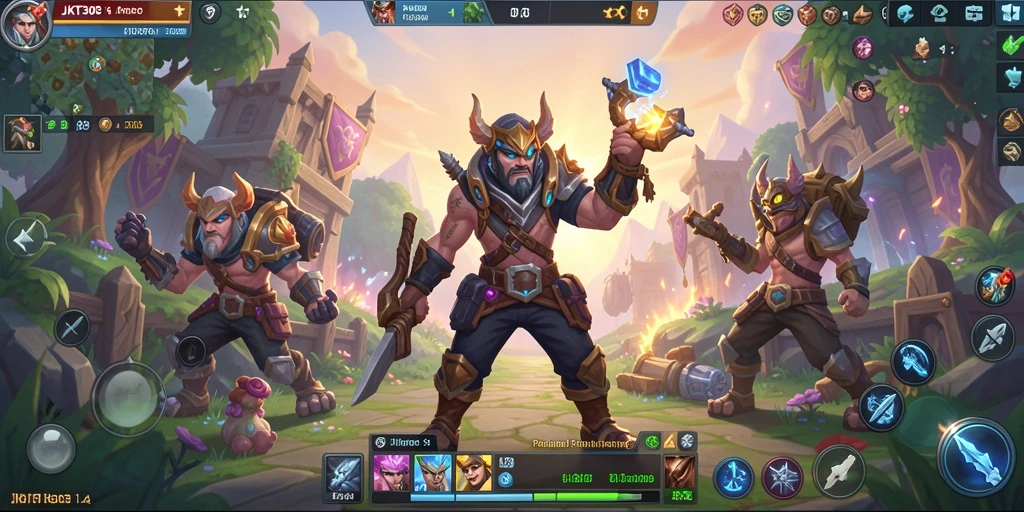 Screenshot gameplay JKT303 menampilkan pertempuran epik di dunia MMORPG.