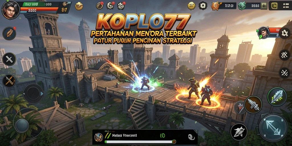 Gameplay seru dan menantang di KOPLO77 Tower Defense.