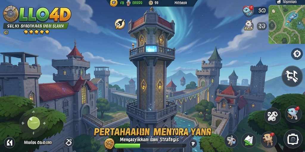 Gameplay OLLO4D yang menampilkan strategi Tower Defense yang menegangkan.