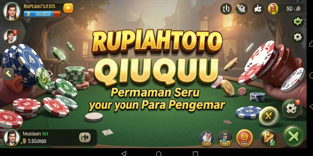 Screenshot RUPIAHTOTO menunjukkan gameplay seru QiuQiu dengan teman.