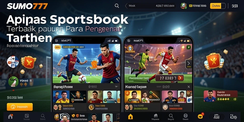 Screenshot utama SUMO777 menampilkan tampilan taruhan olahraga yang menarik.