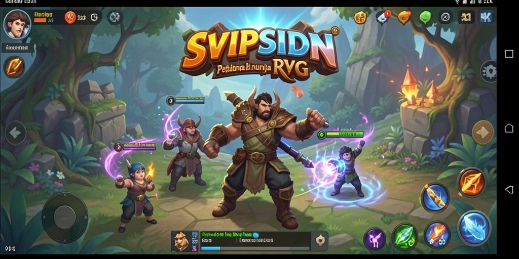 Screenshot menampilkan aksi seru dalam game RPG SVIPSIDN.