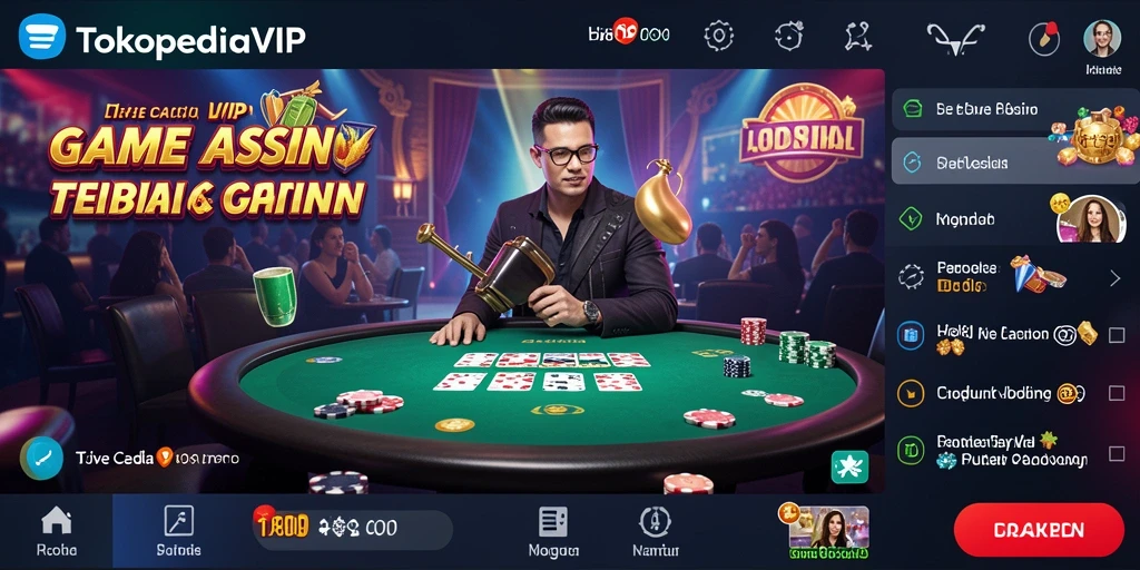 Tampilan gameplay Live Casino di TOKOPEDIAVIP yang seru dan interaktif.