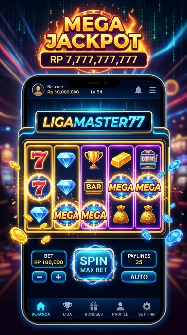Tangkapan layar kategori aplikasi di ligamaster77.